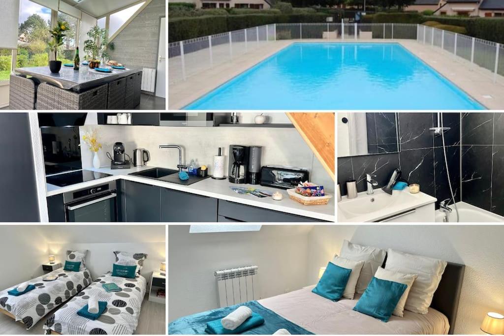 Perle Beach, Petite Maison Situee En Bord De Plage, Piscine. Guidel Dış mekan fotoğraf